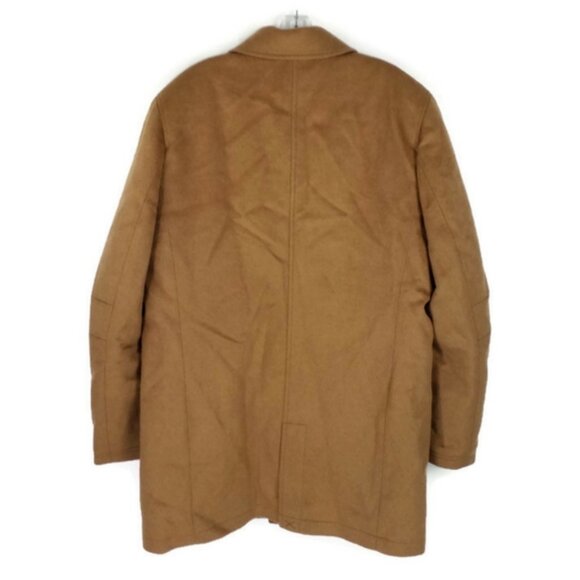 Vince Camuto Melton Camel Wool Blend Button Front Classic Car Coat - Picture 15 of 16